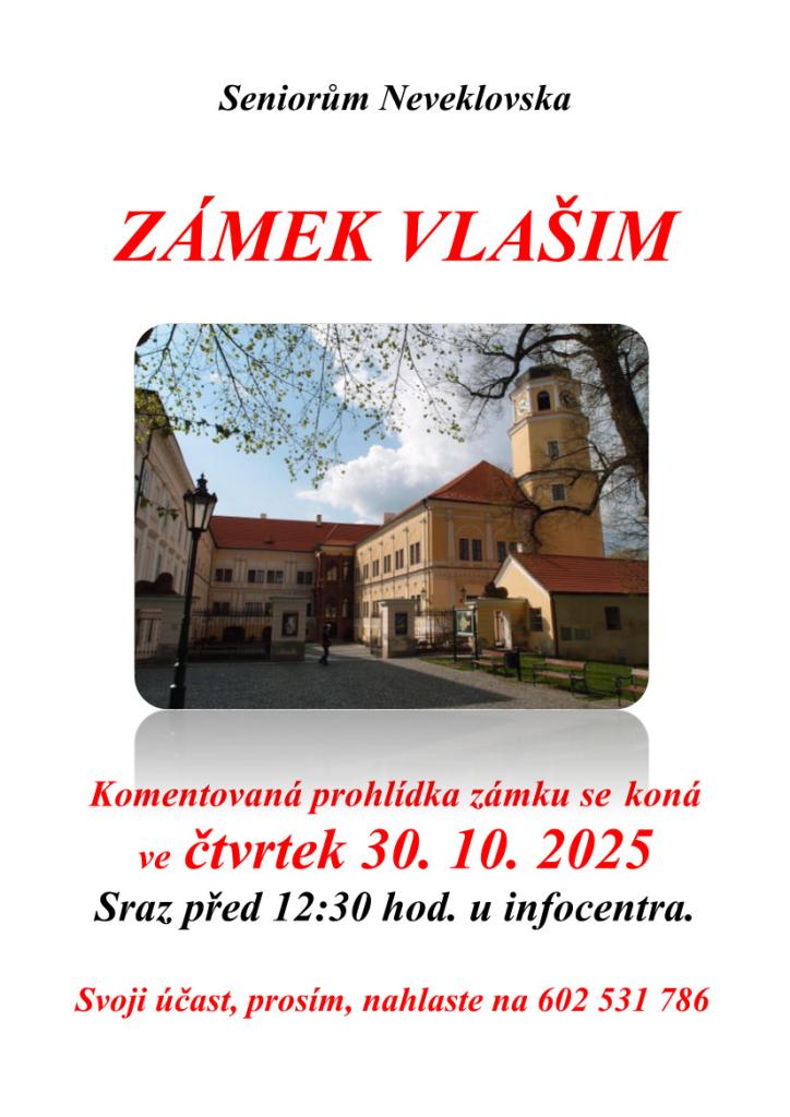 Výlet zámek Vlašim