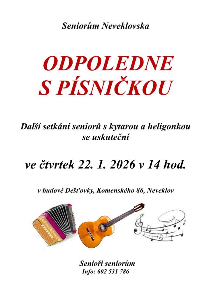 Odpoledne s písničkou